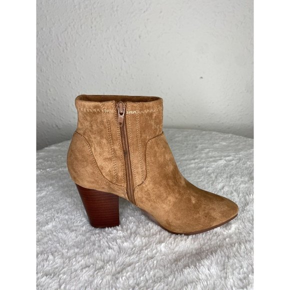 Aldo women’s Chelsea ankle boots booties tan pointed toe zipper closure size 8.5 - Picture 4 of 14